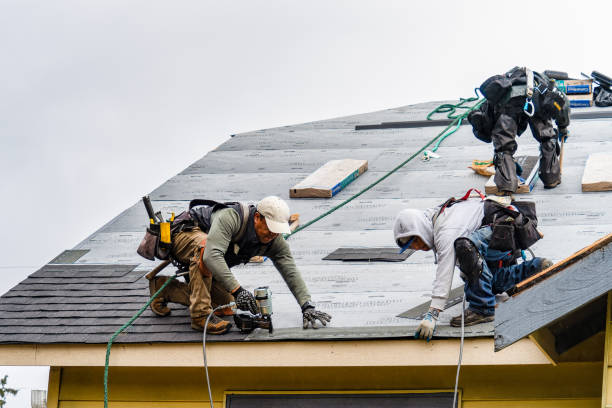 Professional Gutter Installation technician working in Spring Branch, TX